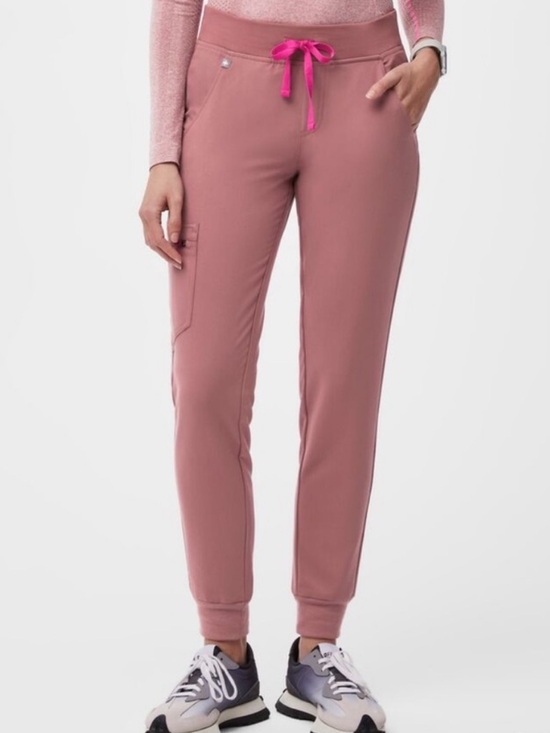 Figs Pants - Figs Mauve Zamora Jogger Scrub Pants Small Pink Professional Nurse